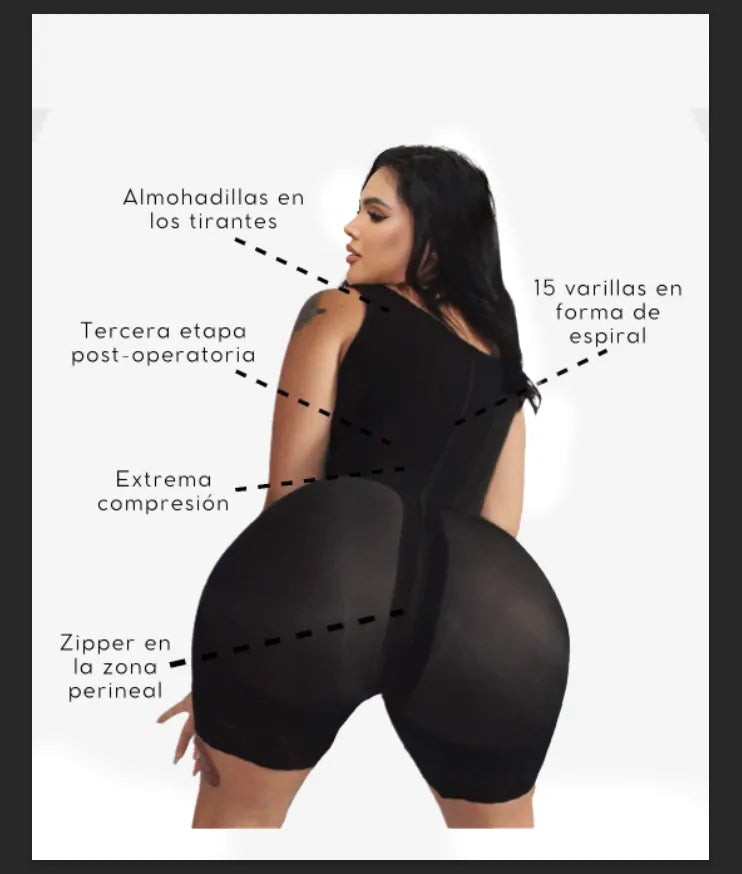 Faja de Control del Abdomen Completa de Alta Compresión
