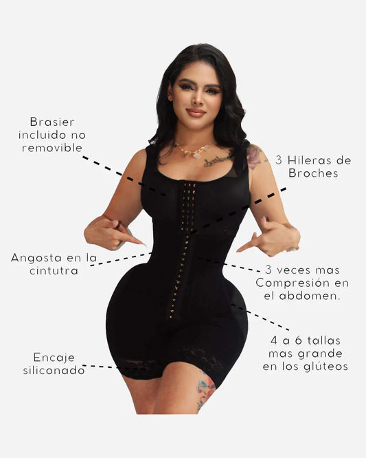 Faja de Control del Abdomen Completa de Alta Compresión