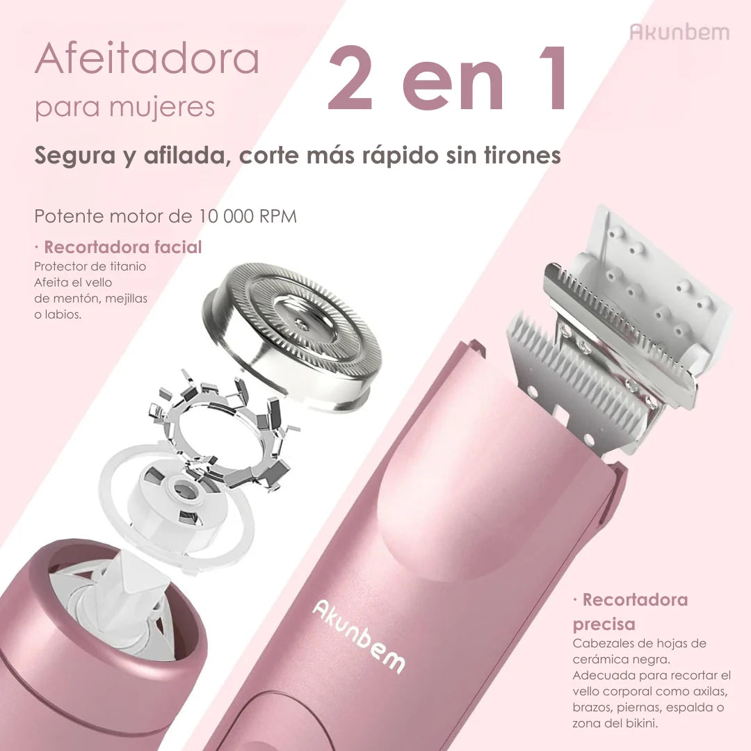 Afeitadora 2 en 1 Akunbem - Pocas Unidades